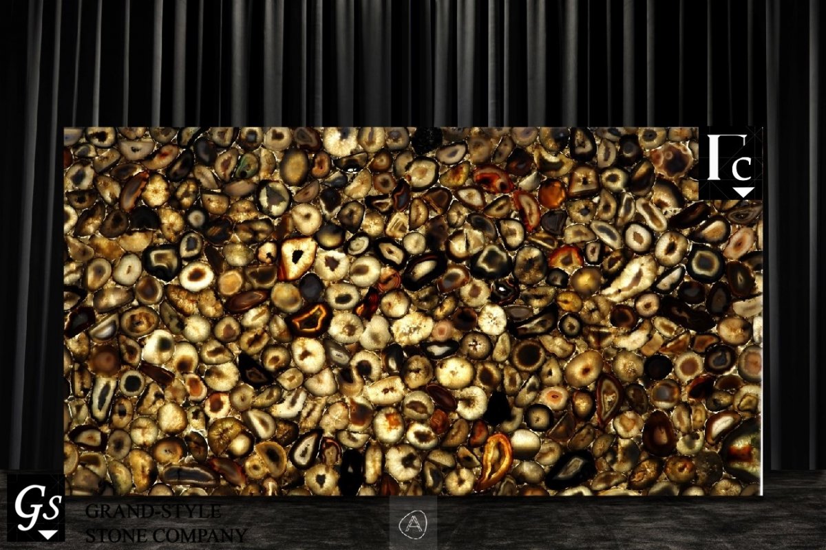Камень Black agate 2